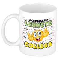 Cadeau mok voor collega - grappig - keramiek - 300 ml - leukste collega