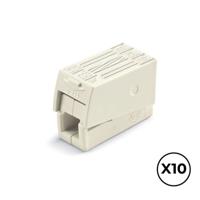 Snelsluiting Wago 9,5 x 20,4 x 15,5 mm 2,5 mm 3 conexiones (10 Stuks)
