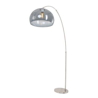 Steinhauer BooglampGramineus staal met smoke glas - 9879ST