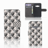 Samsung Galaxy Xcover 3 | Xcover 3 VE | Telefoonhoesje | Met pasjeshouder | Salamander Grey