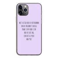 Zelfvertrouwen: iPhone 11 Pro Transparant Hoesje