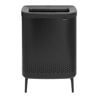 Brabantia Bo Hi Wasbox 2 x 45 L - Matt Black - thumbnail