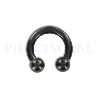 Circulair barbell zwart 3.2 mm
