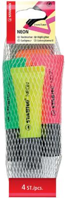 Markeerstift Stabilo Boss Original 4 neon kleuren