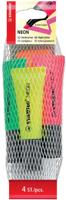 Markeerstift Stabilo Boss Original 4 neon kleuren