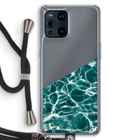 Weerkaatsing water: Oppo Find X3 Pro Transparant Hoesje met koord