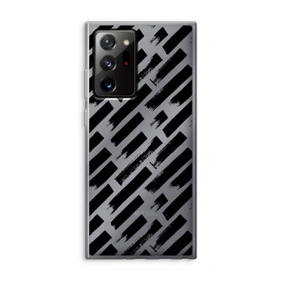 Zwarte vegen: Samsung Galaxy Note 20 Ultra / Note 20 Ultra 5G Transparant Hoesje
