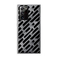 Zwarte vegen: Samsung Galaxy Note 20 Ultra / Note 20 Ultra 5G Transparant Hoesje