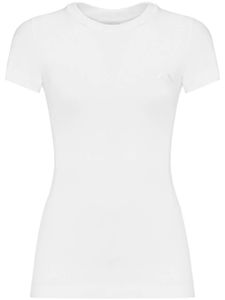 Alexander McQueen t-shirt en coton à design uni - Blanc