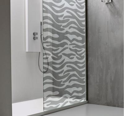 Douchescherm stickervel zebra print