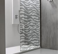Douchescherm stickervel zebra print