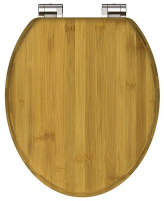 Schutte NATURAL BAMBOO WC-bril van massief bamboe
 81001