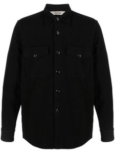 ASPESI chemise en coton à manches longues - Noir