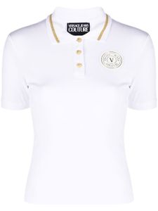 Versace Jeans Couture polo à logo brodé - Blanc