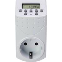 Sygonix SY-5045300 Stekkerdoos-timer Digitaal Weekprogramma 1800 W IP20 Countdown-functie, Toevalsfunctie