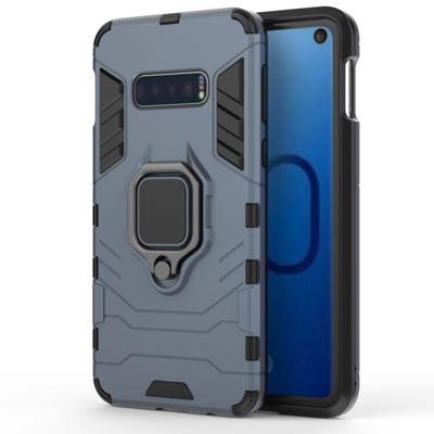 PC + TPU schokbestendige beschermhoes voor Galaxy S10 Lite / S10e Ring met magnetische houder