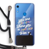 Right Place: Huawei Y6s Transparant Hoesje met koord