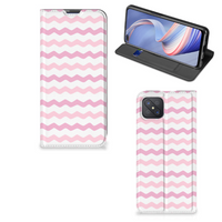 OPPO Reno4 Z 5G Hoesje met Magneet Waves Roze