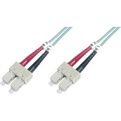 Digitus DK-2522-03-4 Glasvezel Optische vezel Aansluitkabel [1x SC-stekker - 1x SC-stekker] 50/125 µ Multimode OM4 3.00 m