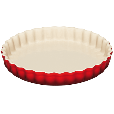 LE CREUSET - Aardewerk - Taartvorm 28cm Kersenrood
