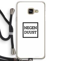 Negenduust vierkant: Samsung Galaxy A3 (2016) Transparant Hoesje met koord