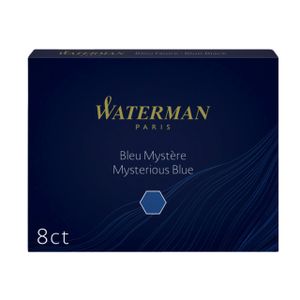 Inktpatroon Waterman nr23 lang blauw/zwart