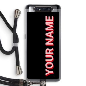 Namecase: Samsung Galaxy A80 Transparant Hoesje met koord