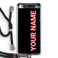 Namecase: Samsung Galaxy A80 Transparant Hoesje met koord