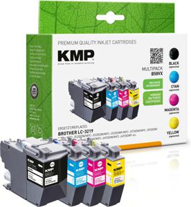 KMP Inktcartridge vervangt Brother LC-3219XLBK, LC-3219XLC, LC-3219XLM, LC-3219XLY Compatibel Combipack Zwart, Cyaan, Magenta, Geel B58VX 1537,4005