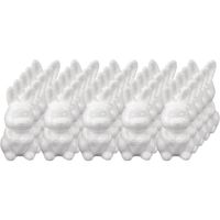 25x Piepschuim konijnen/hazen decoraties 8 cm hobby - thumbnail