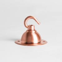 Traditionele plafond haak geborsteld koper 65mm 3.5kg