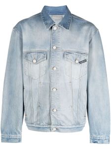 VTMNTS veste en jean à logo brodé - Bleu