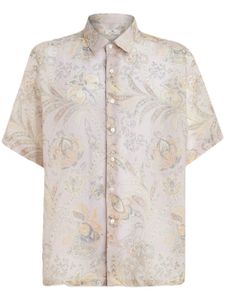 ETRO chemise fleurie à manches courtes - Rose