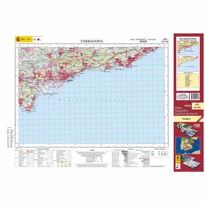 Topografische kaart 473 MT50 Tarragona | CNIG - Instituto Geográfico Nacional1