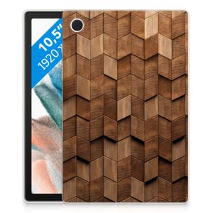 Silicone Tablet Hoes voor Samsung Galaxy Tab A8 2021/2022 Wooden Cubes