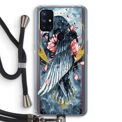 Golden Raven: OnePlus Nord N10 5G Transparant Hoesje met koord