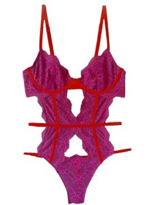 Fleur Du Mal body en dentelle - Violet