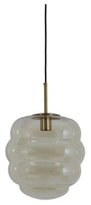 Light & Living Hanglamp 'Misty' 30cm, kleur Amber/Goud