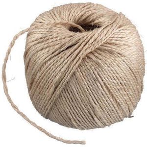 Naturel touw 150 meter op rol   -