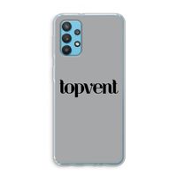 Topvent Grijs Zwart: Samsung Galaxy A32 4G Transparant Hoesje Topvent Grijs Zwart: Samsung Galaxy A32 4G Transparant Hoesje