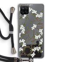 Blossoming spring: Samsung Galaxy A12 Transparant Hoesje met koord