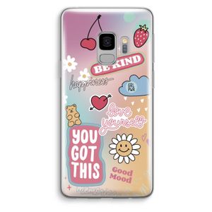 Positivity: Samsung Galaxy S9 Transparant Hoesje
