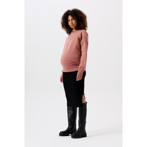 Zwangerschapsjurk Vija Rib Black