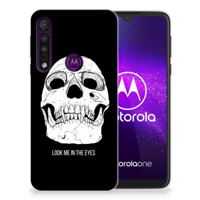 Silicone Back Case Motorola One Macro Skull Eyes Silicone Back Case Motorola One Macro Skull Eyes