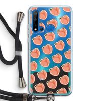 Just peachy: Huawei P20 Lite (2019) Transparant Hoesje met koord