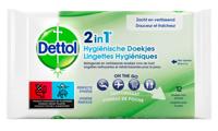 Hygiënische doekjes dettol wipes 2-in-1 12st