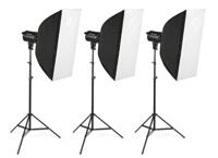 Bresser BRM-310AM Studio Flitsset 3x 300W OUTLET