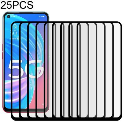 Voor OPPO A72 5G 25 PCS Full Glue Full Screen Tempered Glass Film