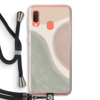 Geo #6: Samsung Galaxy A20e Transparant Hoesje met koord