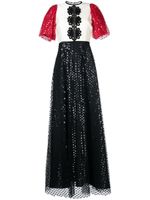 Macgraw robe longue à sequins brodés - Noir